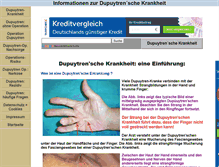 Tablet Screenshot of dupuytren-patienteninfo.de